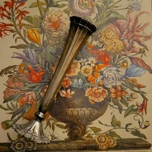 Vintage Silver Plated Fluted Bud Vase